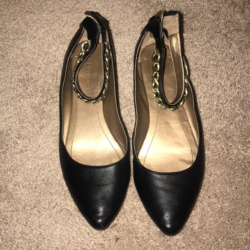 Bcbg ankle strap flats